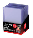 100pt - ULTRA PRO Toploader - 3 x 4 Thick 100pt. Clear 25ct