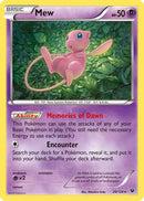 Mew 029/124 - Holofoil XY  Fates Collide - Holo Rare