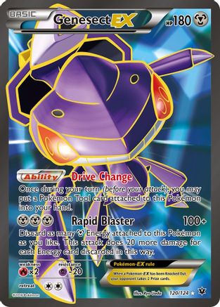Genesect EX (Full Art) 120/124 - Holofoil XY  Fates Collide - Ultra Rare
