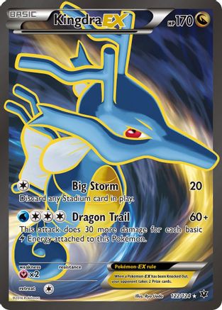 Kingdra EX 122/124 - Holofoil XY Fates Collide - Ultra Rare