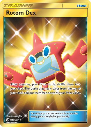 Rotom Dex (Secret) 159/149/149 - Holofoil SM Base Set - Secret Rare