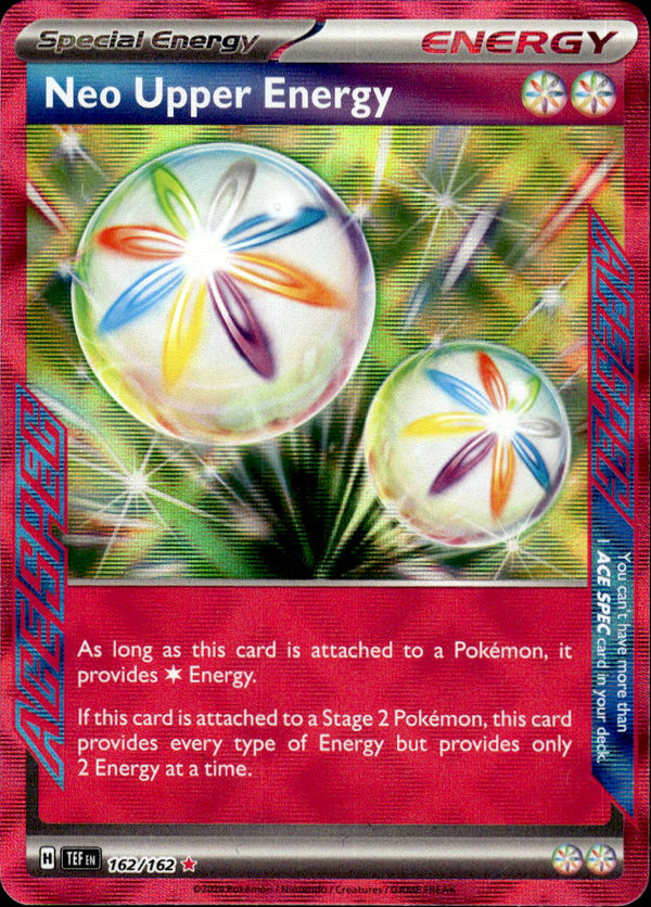 Pokemon TCG SV5: Temporal Forces 162/162 Neo Upper Energy ACE Spec