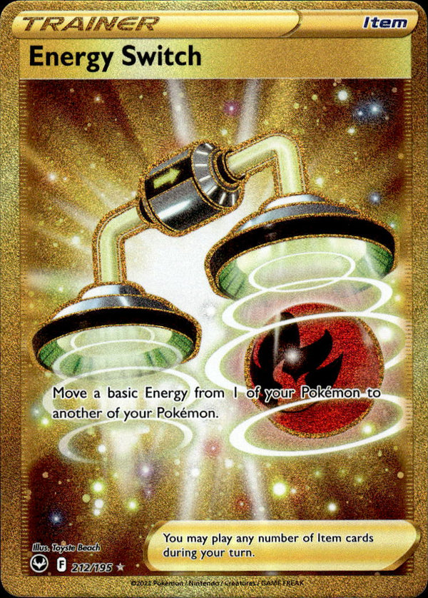Pokemon TCG SWSH: Silver Tempest #212/195 Energy Switch (Secret)