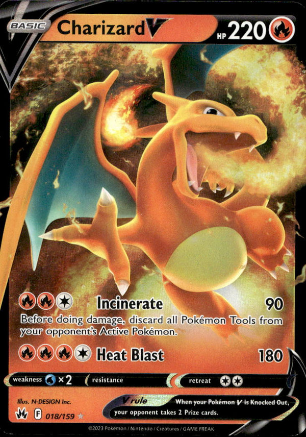 Pokemon TCG SWSH: Crown Zenith #018/159 Charizard V