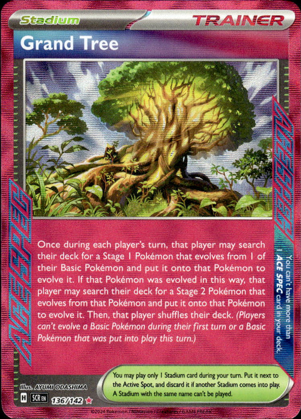 Pokemon TCG SV7: Stellar Crown #136/142 Grand Tree