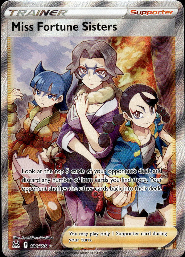 Pokemon TCG SWSH: Lost Origin #194/196 Miss Fortune Sisters
