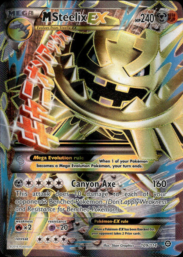 Pokemon TCG XY: Steam Siege #109/114 M Steelix EX