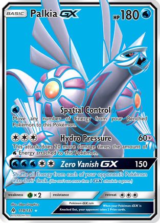 Palkia GX 119/131 - Holofoil SM  Forbidden Light - Ultra Rare