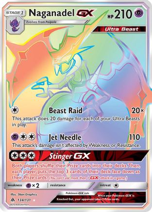 Naganadel GX 134/131 - Holofoil SM  Forbidden Light - Secret Rare
