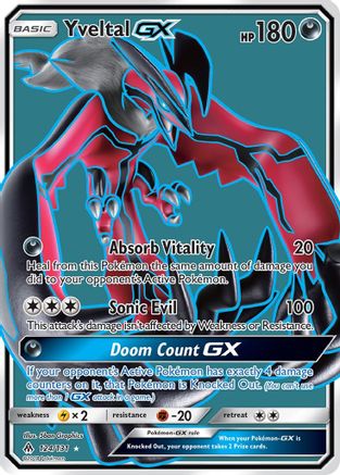 Yveltal GX 124/131 - Holofoil SM Forbidden Light - Ultra Rare