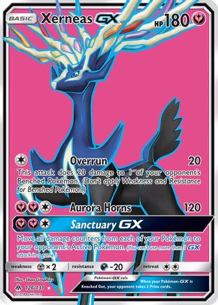 Xerneas GX 126/131 - Holofoil SM Forbidden Light - Ultra Rare