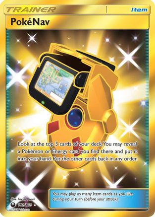 PokeNav (Secret) 181/168 - Holofoil SM Celestial Storm - Secret Rare