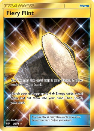 Fiery Flint (Secret) 076/70 - Holofoil Dragon Majesty - Secret Rare