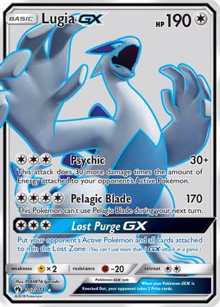 Lugia GX (Full Art) 207/214 - Holofoil SM Lost Thunder - Ultra Rare