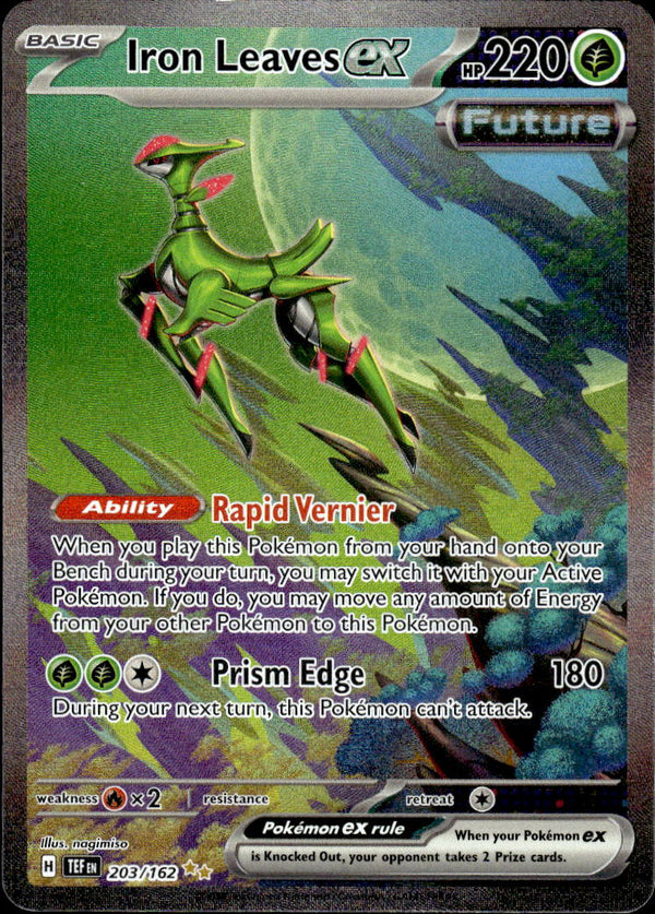 Pokemon TCG SV5: Temporal Forces #203/162 Iron Leaves ex