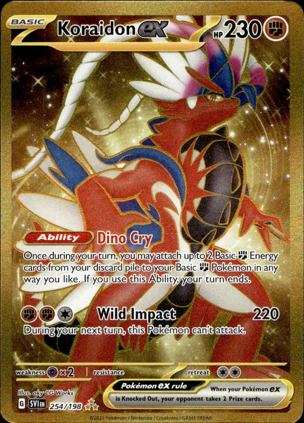 Pokemon TCG SV1: Scarlet & Violet Base Set #254/198 Koraidon ex