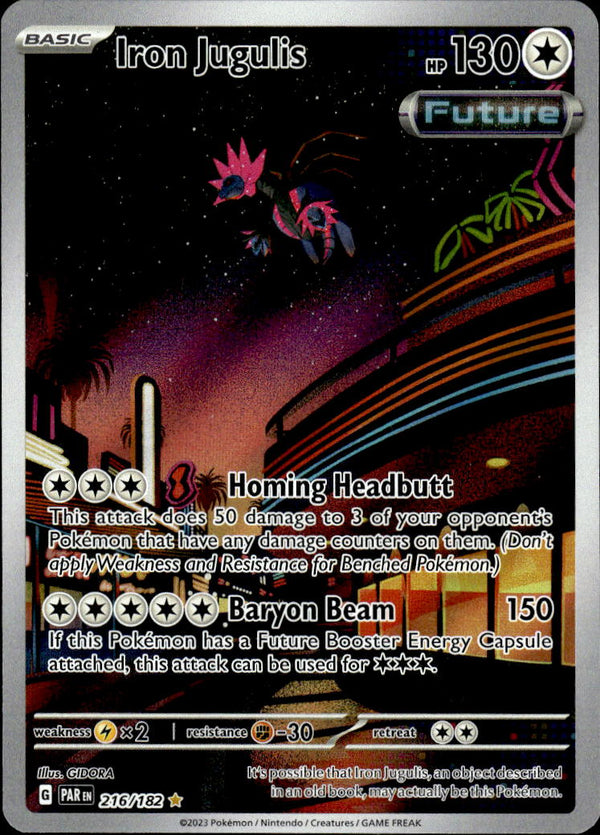 Pokemon TCG SV4: Paradox Rift #216/182 Iron Jugulis