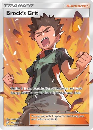 Brock's Grit 172/181 - Holofoil SM Team Up - Ultra Rare