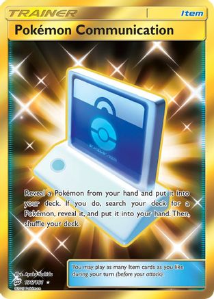 Pokemon Communication (Secret) 196/181 - Holofoil SM  Team Up - Secret Rare