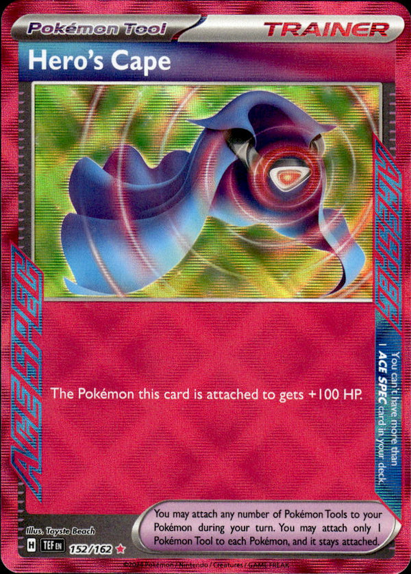 Pokemon TCG SV5: Temporal Forces #152/162 Hero's Cape