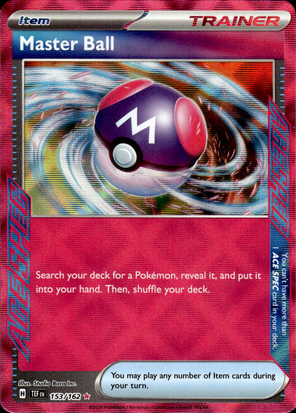 Pokemon TCG SV5: Temporal Forces #153/162 Master Ball