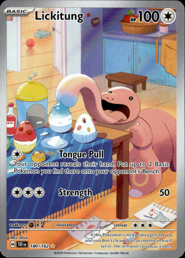 Pokemon TCG SV5: Temporal Forces #180/162 Lickitung