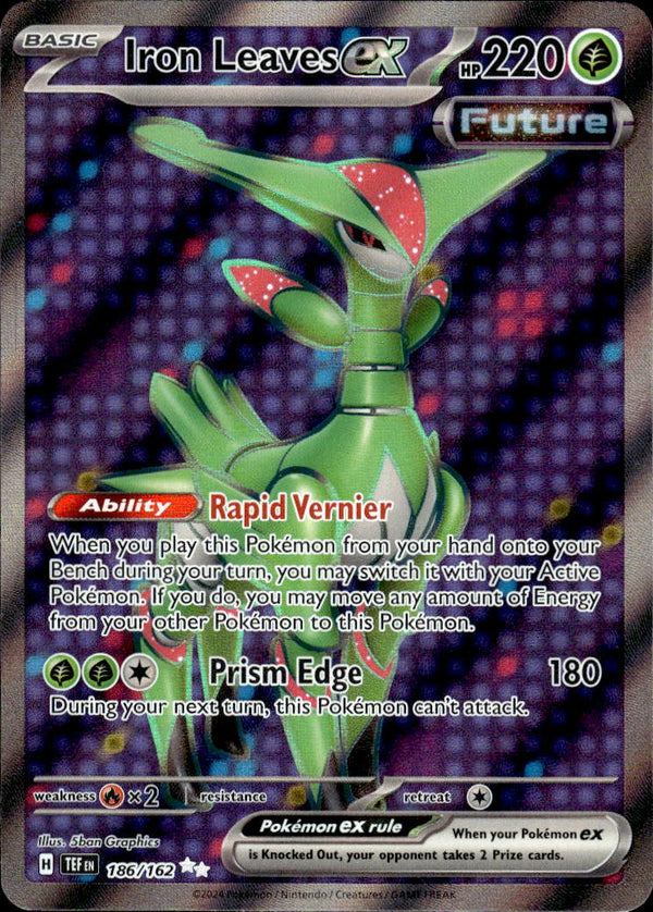 Pokemon TCG SV5: Temporal Forces #186/162 Iron Leaves ex
