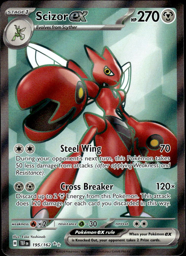 Pokemon TCG SV5: Temporal Forces #195/162 Scizor ex