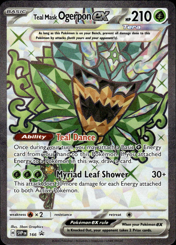 Pokemon TCG SVP: Scarlet & Violet Promo Cards #166 Teal Mask Ogerpon ex