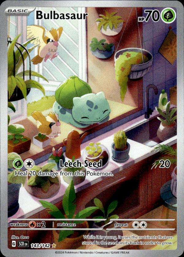 Pokemon TCG SV7: Stellar Crown #143/142 Bulbasaur