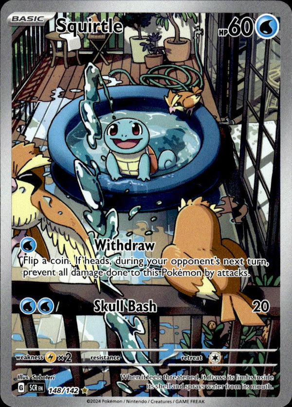 Pokemon TCG SV7: Stellar Crown #148/142 Squirtle