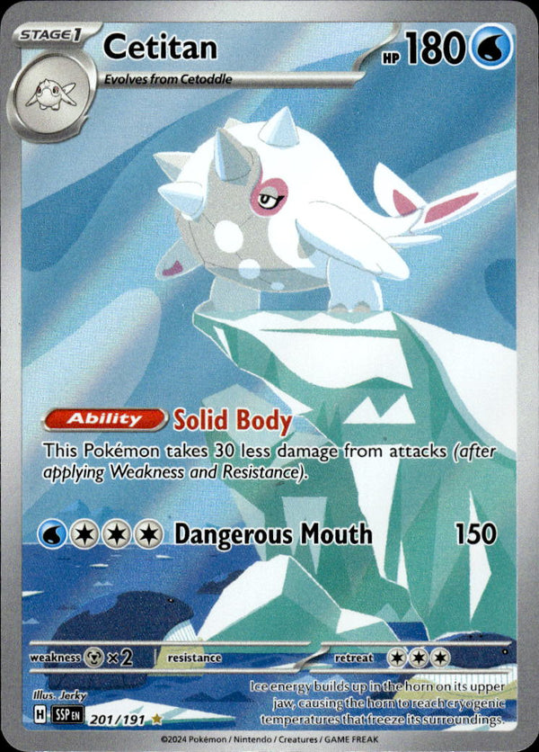 Pokemon TCG SV8: Surging Sparks #201/191 Cetitan