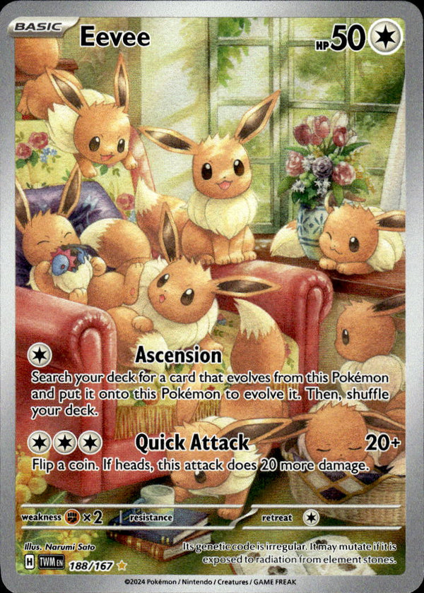 Pokemon TCG SV6: Twilight Masquerade #188/167 Eevee