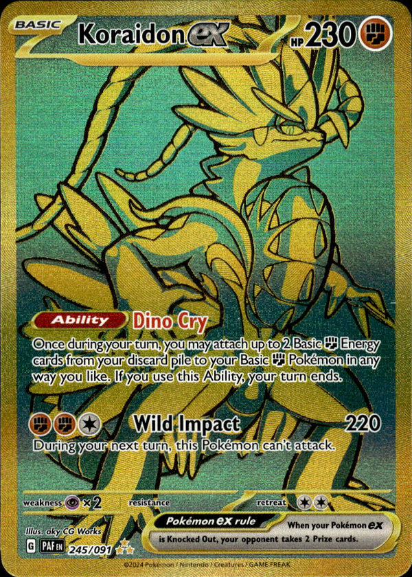 Pokemon TCG SV4.5: Paldean Fates #245/091 Koraidon ex