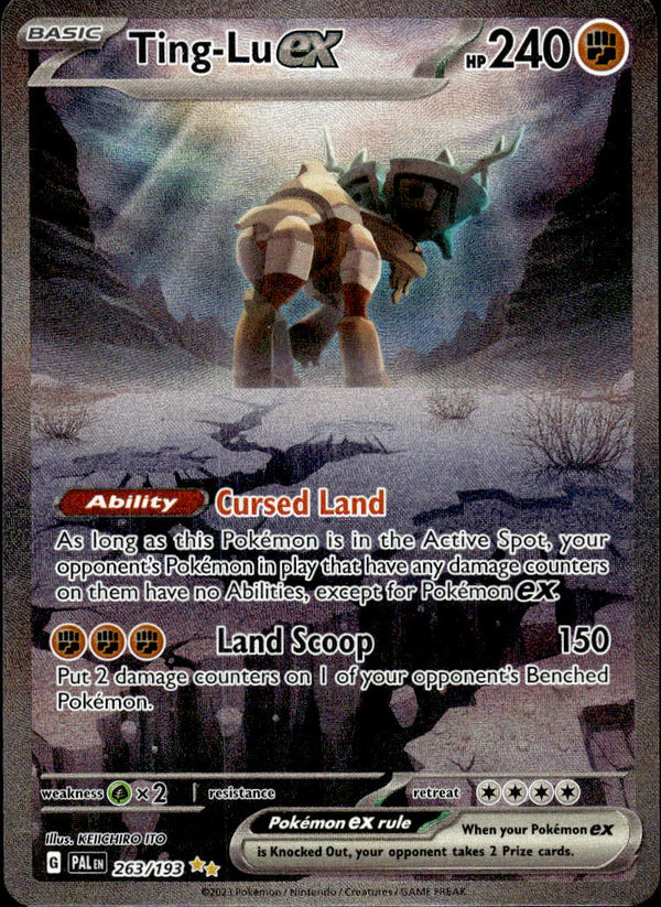 Pokemon TCG SV2: Paldea Evolved #263/193 Ting-Lu ex