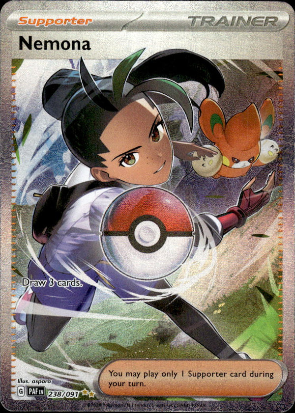 Pokemon TCG SV4.5: Paldean Fates #238/091 Nemona