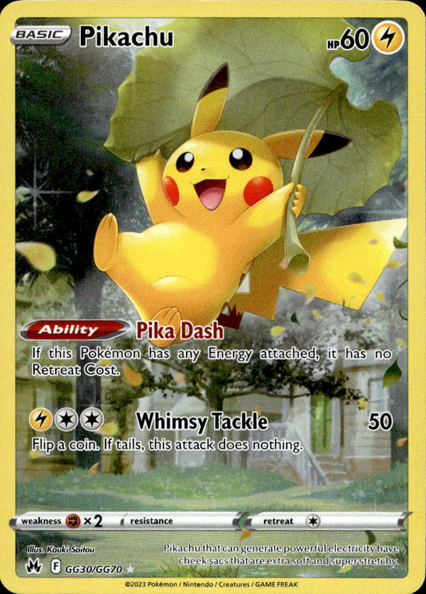 Pokemon TCG SWSH: Crown Zenith Galarian Gallery #GG30/GG70 Pikachu
