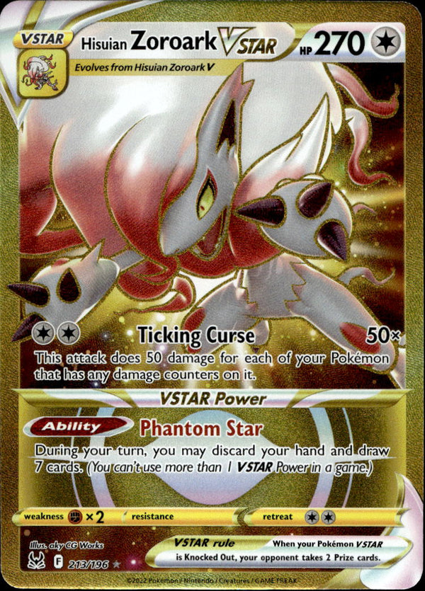 Pokemon TCG SWSH: Lost Origin #213/196 Hisuian Zoroark VSTAR