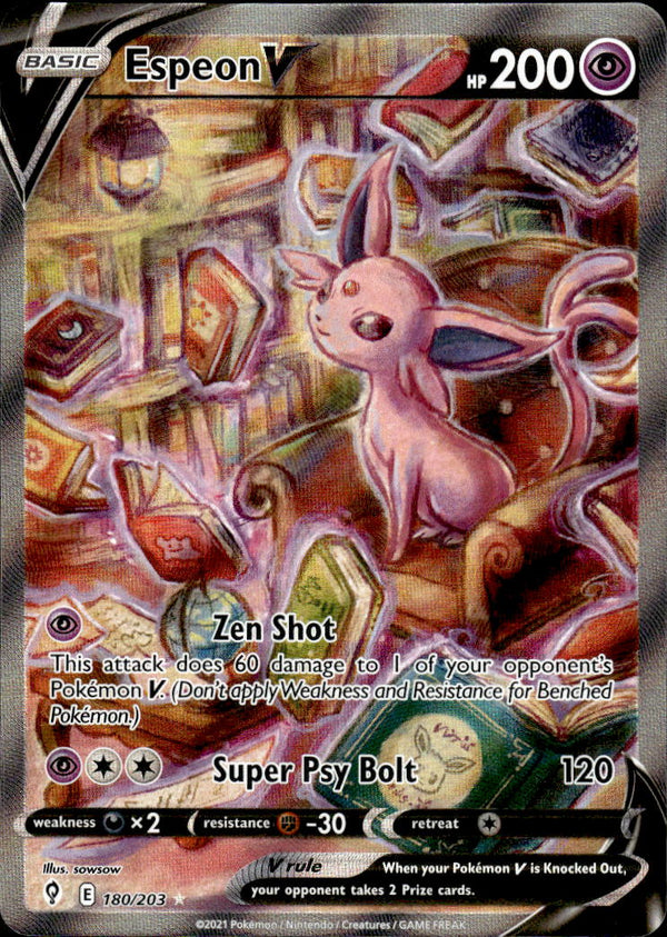 Pokemon TCG SWSH: Evolving Skies #180/203 Espeon V