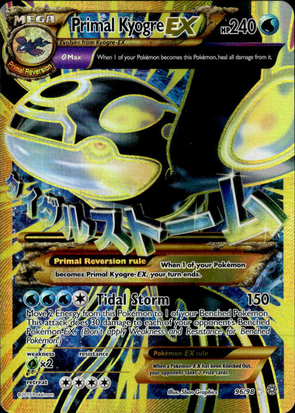 Pokemon TCG XY: Ancient Origins #96/98 Primal Kyogre EX