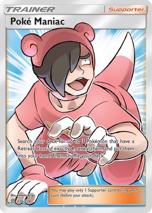 Poke Maniac (Full Art) 236/236 - Holofoil SM Unified Minds - Ultra Rare