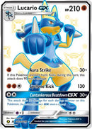 Lucario GX SV64/SV94 - Holofoil Hidden Fates Shiny Vault - Shiny Holo Rare