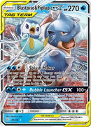 Blastoise & Piplup GX 38/236 - Holofoil SM Cosmic Eclipse - Ultra Rare