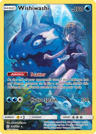 Wishiwashi (Secret) 240/236 - Holofoil SM  Cosmic Eclipse - Secret Rare