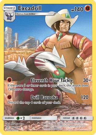 Excadrill 246/236 - Holofoil SM  Cosmic Eclipse - Secret Rare