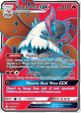 Volcarona GX (Full Art) 213/236 - SM Cosmic Eclipse Holofoil