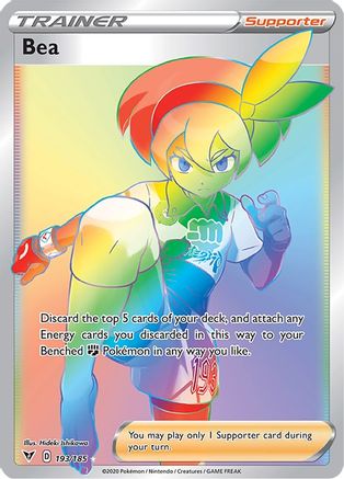 Bea 193/185 - Holofoil SWSH04 Vivid Voltage - Secret Rare