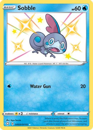 Sobble SV025/SV122 - Holofoil Shining Fates Shiny Vault - Shiny Holo Rare