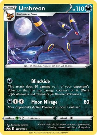 Umbreon SWSH129/307 - Holofoil SWSH Sword & Shield Promo Cards - Promo