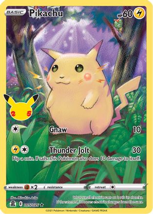Pikachu 005/025 - Holofoil Celebrations - Holo Rare